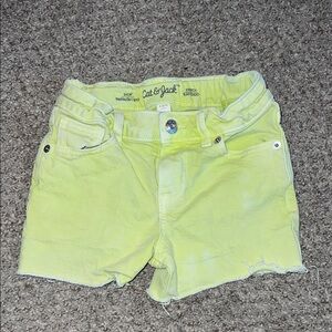 Cat & Jack Neon Yellow Jean Shorts